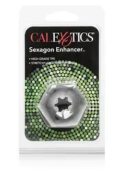 Ерекційне кільце CalExotics Sexagon Enhancer 4 см (прозорий) - мініатюра 13