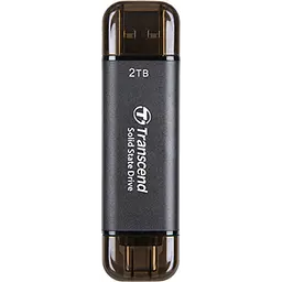 SSD накопичувач Transcend ESD310C 2TB, USB Type C/A Gray (TS2TESD310C) (6900652)