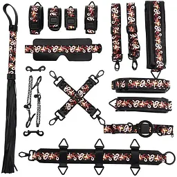 БДСМ-набір Lockink The FloweRing Serpent - Bondage Set, 12 шт.