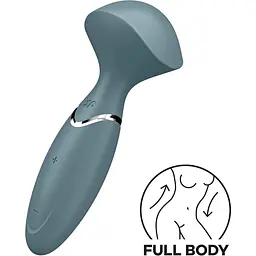 Вібромасажер Satisfyer Mini Wand-er Grey - мініатюра 2