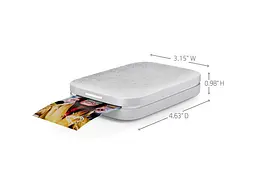 Портативний фотопринтер HP Sprocket 2x3 Luna Pearl (ISPW) - мініатюра 2