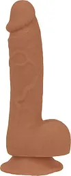 Фаллоимитатор Addiction Steven 7.5 Silicone Dong, 19 см + вибропуля в подарок - миниатюра 2