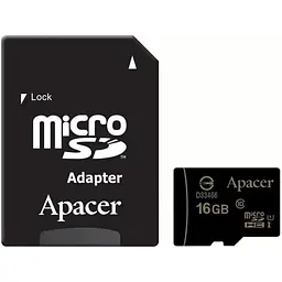 Карта пам'яті Apacer microSDHC 16GB Class 10 UHS-I +SD-адаптер