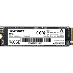SSD накопичувач Patriot P310 960 GB [P310P960GM28] [151755]