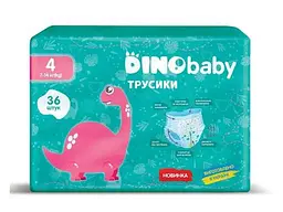 Підгузки-трусики DINO BABY №4 36шт 7-14кг