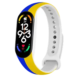 Ремінець ArmorStandart Xiaomi Mi Band 7/6/5 New Style [Blue - Yellow] [70842]