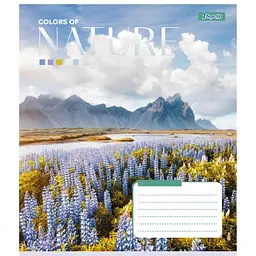 Зошит учнівський "Colors of nature" 1 Вересня 767359 48 аркушів Різнокольоровий
