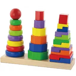 Розвиваюча іграшка Viga Toys Пирамидка (50567) - мініатюра 1