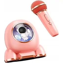 Портативна акустика DK MC-009 + 1 мікрофон Pink [115809] - мініатюра 2