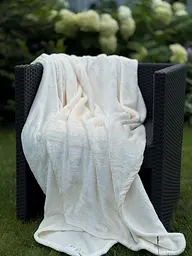 Плед Ecotton 200х220 см із мікрофібри Well Soft пудровий молочний (5202 Turledove) (22627)