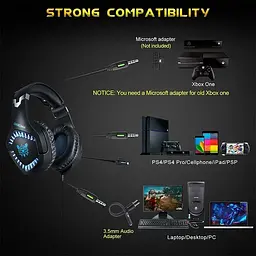 Навушники Onikuma Gaming with LED K1 Pro чорні - мініатюра 6