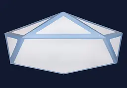 Люстра стельова LED Levistella 752L68 BLUE, 90W, білий та блакитний метал, сучасний стиль - мініатюра 2