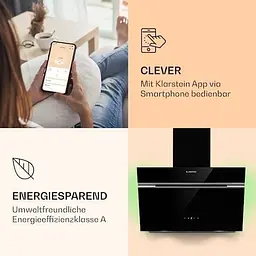 Витяжка Klarstein Alina 60 594 м³/год (10040230) чорний - мініатюра 2