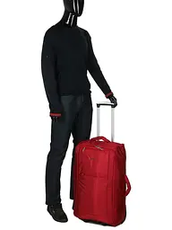 Валіза Середня (M) тканинна на 2 колесах Airtex 525 Queluz 64x38x21 см 51 л Червона - мініатюра 10