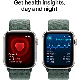 Смарт-годинник Apple Watch SE 2 GPS 40mm Starlight Aluminium Case with Lake Green Sport Loop 2024 [MXEH3] [123339] - мініатюра 4