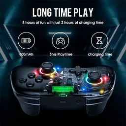 Геймпад Onikuma бездротовий M7 для ПК ноутбука PS4 PS5 Xbox з Bluetooth та RGB підсвіткою універсальний контролер - мініатюра 3