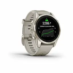 Смарт-годинник Garmin Epix Pro Gen 2 Sapphire 42mm Soft Gold w. Light S. Band (010-02802-10/11) - мініатюра 3