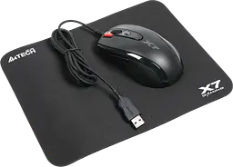 Миша A4Tech X-710BK Black + килимок A4Tech X7-200MP