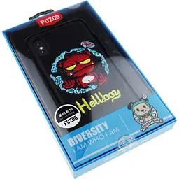 Чохол-накладка PUZOO TPU+TPU with stitchwork craft Star show iPhone X Black Hellboy - мініатюра 2