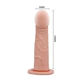 Чоловічий страпон - Ultra Passionate Harness Vibrating Flesh, 15 см Baile BW-022048 88382 - мініатюра 4