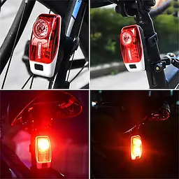 Велосипедний габарит XH-207 0.5W + 3LED + кліпса + microUSB - мініатюра 2