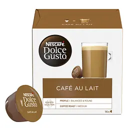 Набір кави в капсулах Nescafe Dolce Gusto Cafe Au Lait 48 шт. 480 г (3 пак. x 16 шт. 160 г) - мініатюра 2