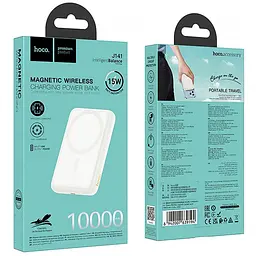 Портативний ЗП Power Bank Hoco J141 Grace PD20W з БЗП 10000 mAh Milky White - мініатюра 4