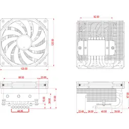 Кулер до процесора ID-Cooling IS-67-XT Black - мініатюра 8