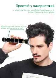 Тример для бороди VGR универсальний тример для стрижки волосся, машинка для стрижки аккумуляторна, тример для гоління 5 Вт - мініатюра 3