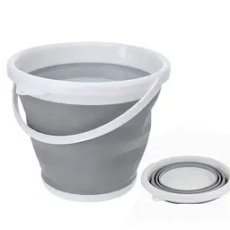 Відро - трансформер складане Good idea Collapsible 32х25 см силіконове 10 л Сірий