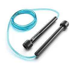 Скакалка Hop-Sport Crossfit NEW з пластиковими ручками HS-P025JR синя - мініатюра 2