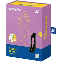 Вібратор на палец Satisfyer Candy Cane Чорний - мініатюра 7