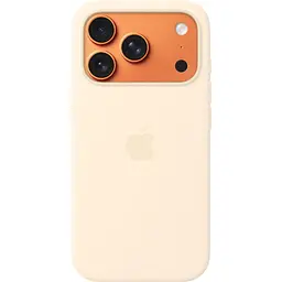 Силіконовий чохол з кнопкою, анімацією та MagSafe для Apple iPhone 17 Pro ванільний AAA [175565] - мініатюра 2
