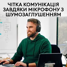 Bluetooth-гарнітура Logitech Zone Vibe Wireless UC Graphite (981-001199) - мініатюра 9