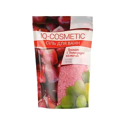 Сіль для ванн IQ-Cosmetic Гранат і виноградні кісточки 500 г (4820049382488) - мініатюра 1
