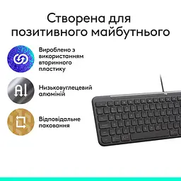 Клавіатура Logitech Signature Slim K620 for Business USB-C UA Graphite (920-013333) - мініатюра 4