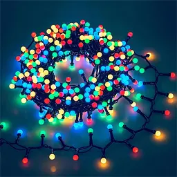 Світлодіодна гірлянда, 10 метрів, 220V, 480 leds, мультиколір (WLS-QX-DC2164M10) - мініатюра 4