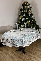 Уцінка. Скатертина Прованс гобеленова Казкові гноми овал 240х135 см (38463)  - мініатюра 2