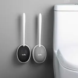 Йоржик для унітазу МВМ My Home клейкий BP-21, білий з сірим (BP-21 WHITE/GRAY) - мініатюра 11