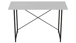Стіл письмовий Line Лайт Ferrum-decor 750x1200x500 Чорний метал ДСП Білий 16 мм (FRD-104850) - мініатюра 4