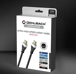 Кабель HDMI Oehlbach Video Link UHD v2.1 8K 48Gbit HDR ARC 1м - мініатюра 4