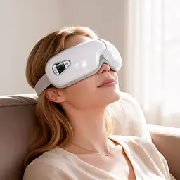 Масажер HOCO HP54 1000 mAh Airbag eye massager White (6942007674669) - мініатюра 8