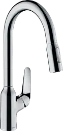 Змішувач Hansgrohe M42-H220 для кухні 2Jet з висувним виливом Chrome71800000 Хром