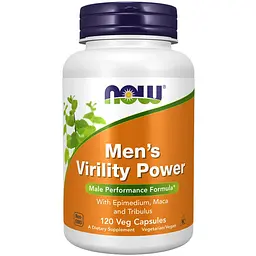 Комплекс для чоловічого здоров'я Now Foods Men's Virility Power 120 веганських капсул