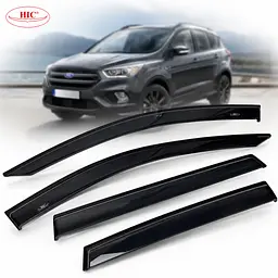 Дефлектори вікон вітровики HIC для Ford Kuga / Escape 2013-2019 (fo90)