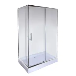 Душова кабіна з низьким піддоном Mixxus Hard SCT01-120x80x198-TR хром прозоре скло 5 мм MI6910, Універсальна, прозорий, хром