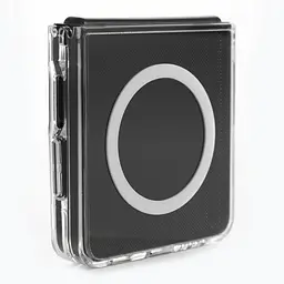 Чехол Samsung Galaxy Flip7 5G, Clear MagCase, прозрачный, противоударный, магнитный, панель-накладка с поддержкой MagSafe, поддержка беспроводной зарядки MagSafe, защита всего корпуса, TPU+PC, ArmorStandart (ARM88135) - мініатюра 3