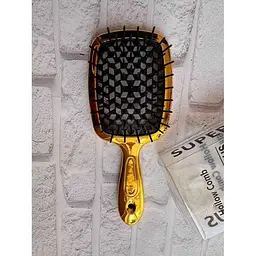 Гребінець EСТЕТ Супер Браш Hollow Comb силіконовий ворс блискучий (21*9*5см)