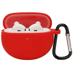 Чохол-накладка DK для Oppo Enco Air 3i (ETE91) Silicone Candy Friendly з карабіном (012708) (red)
