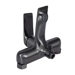 Змішувач для ванни Qtap Vlasta New (з душовим гарнітуром) QTVLA259GMB45643 Gunmetal Black PVD - мініатюра 6